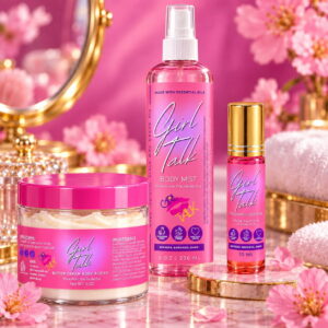 Sweet Confidence Shine Set – Body Mist, Body Butter & Body Oil
