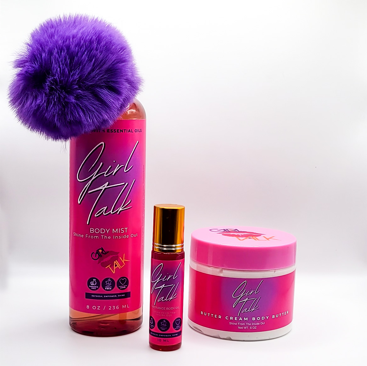 Sweet Confidence Shine Set – Body Mist, Body Butter & Body Oil